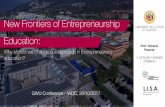 New Frontiers of Entrepreneurship Education - GW …gwoctober.com/wp-content/uploads/2017/11/GWU-Conf-NEW-FRONTI… · New Frontiers of Entrepreneurship Education: ... GWU Conference