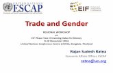 Trade and Gender - unescap.org. Trade and gender R S... · •Trade Policy: Negotiations ... –Partnership – how much percentage share ... Gender in Developing Countries: A Comparison