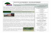 ALVIN ECONOMIC DEVELOPMENT - Alvin, Texas · ALVINALALVIN ECONOMIC DEVELOPMENT Alvin ... Alvin Economic Development Newsletter 4th Quarter 2015 Alvin… The ... Robert E. Lee, APD