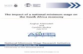 The impact of a national minimum wage on the … · The impact of a national minimum wage on the South Africa economy ... for wage determination in the labour ... the impact of a