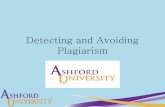 Detecting and Avoiding Plagiarism - Bridgepoint … · We have designed this tutorial to assist you in detecting and avoiding plagiarism. ... I was saddened when the great guitarist