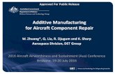 Additive Manufacturing for Aircraft Component Repairs3-ap-southeast-2.amazonaws.com/wh1.thewebconsole.com/wh/8123/... · Additive Manufacturing for Aircraft Component Repair W. Zhuang*,