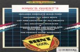 King’s Quest II hint book - sierragamers.com · All-New Format! KING'S QUEST'2 Romancing the Throne CLUD S Co PLET WA -THR IN UDES LLA EA CH ACT RSY U NOT AVE NCO NTER D HE P RFE