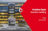 Vodafone Spain Investors’ meeting .Vodafone, the Vodafone Portrait, the Vodafone Speechmark, Vodacom,