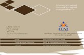 decision making with spreadsheets - IIM Trichy · Decision Making With Spreadsheets Date December 22-23, 2017 Programme Director Prof. B. Srirangacharyulu Venue Chennai Centre of