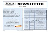 NEWSLETTER · Volume 24, Issue 6 June 2018 ... Show and Tell -Pages 12-15 ... Woodsmith and Shopnotes on sale for just $.05. So