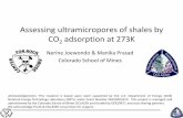 Assessing ultramicropores of shales by CO2 … · 11/28/2017 · Assessing ultramicropores of shales by CO 2 adsorption at 273K Nerine Joewondo & Manika Prasad Colorado School of