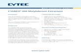 CYANEX 600 Molybdenum Extractant - CYTEC … · Metal Extraction Products CYANEX® 600 Molybdenum Extractant Introduction Cytec has developed a novel solvent extraction (SX) process