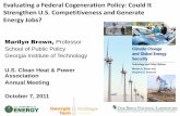 Evaluating a Federal Cogeneration Policy: Could It … · What Drivers Could Motivate more CHP? • Volatile and rising energy prices –“The sustained pain” of rising oil, coal,