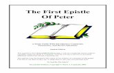 The First Epistle Of Peter - Executable Outlines · Mark A. Copeland The First Epistle Of Peter 4 (1:13; 4:16; 5:8,9). He reminds them of their blessings and duties that are incumbent