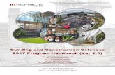 Building & Construction Sciences Handbook - … Handbooks... · Building and Construction Sciences 2017 Program Handbook 1. The Building and Construction Sciences (BCS) department