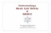 Immunology BBasic Lab Safetyasic Lab Safety WHMISumanitoba.ca/faculties/health_sciences/medicine/units/immunology/... · Immunology BBasic Lab Safetyasic Lab Safety & ... coordinator