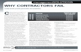 Why ContraCtors Fail - Surety Infosuretyinfo.org/pdf/WhyContractorsFailMCS.pdf · construction project owners can ... Why ContraCtors Fail ... or project level • failure to maintain