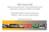 HEL East Ltd - globalmethane.org · HEL East Ltd Reserve Assessment , Pump Selection and ... AMM has a unique advantage in that there are no men in a ... “live” spare capacity
