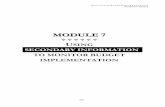 MODULE 7 - International Budget Partnership · m onitoring b udget i mplementation facilitator’s manual 186 module 7 using secondary information to monitor budget implementation