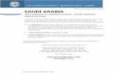 IMF Country Report No. 14/292 SAUDI ARABIA · 2014-09-23 · IMF Country Report No. 14/292 SAUDI ARABIA 2014 ARTICLE IV CONSULTATION—STAFF REPORT; ... education and skills, ...
