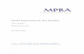 Social Interaction in Tax Evasion - CORE · Social Interaction in Tax Evasion ... way prohibited by law. The present paper focuses on this phenomenon, though tax avoidance and criminal