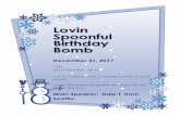 Dec 2017 Lovin Spoonful Birthday Bomb - Seatte NA Activities/Dec 2017 Lovin Spoonful... · Lovin Spoonful Birthday Bomb December 31, 2017 7:00 5515 Phinney Ave N Come Celebrate with