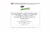 Knowledge and brokerage in REDD+ policy making: … · Knowledge and brokerage in REDD+ policy making: A Policy Networks Analysis of the case of Tanzania ... Using Tanzania as a country