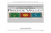 Asset Management Policy & Procedure BVMbvm.gov.za/bvmweb/images/ApprovedBudget/20142015... · GRAP 100 Non-current Assets held for Sale and Discontinued Operations GRAP 31 Intangibles