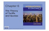 The Theory of Tariffs and Quotas - Pablo Agnese · an introduction to the theory and policy of ... Consumer and Producer Surplus ... • Similarities between quotas and tariffs