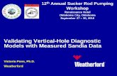 Validating Vertical-Hole Diagnostic Models with Measured Sandia …€¦ · Validating Vertical-Hole Diagnostic Models with Measured Sandia Data Victoria Pons, Ph.D. Weatherford.