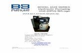 MODEL 6120 SERIES Hydraulic Pumping Unit (HPU) … · MODEL 6120 SERIES Hydraulic Pumping Unit (HPU) W/Logo INSTALLATION MANUAL B&B ARMR Corporate Office & Tech Support: 5900 S. Lake
