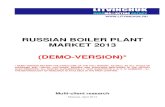 Russian Boiler Plant Market 2013€¦ · litvinchuk hvacma®keting agency russian boiler plant market 2013 (demo-version)* * demo version retains the structure of the full report,
