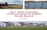 N.J. State Transfer of Development Rights Bank Board · Bradley Abelow, State Treasurer ... still have far to go to preserve the estimated 600,000 acres of ... Bank Board and Department