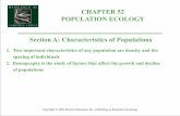 CHAPTER 52 POPULATION ECOLOGY Section A: …sciencecenter.weebly.com/.../_52-populationecology.pdf · Title: Nerve activates contraction Author: Karl Miyajima Created Date: 4/11/2011