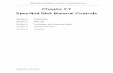 FSS Chapter 2.7 Specified Risk Material Controls v0 · Chapter 2.7 Specified Risk Material Controls Section 1 Introduction . Section 2 FSS role . ... See chapter 4 on ‘Audit, HACCP
