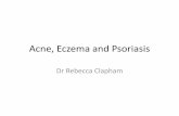 Acne, Eczema and Psoriasis - Health Education England · Acne, Eczema and Psoriasis Dr Rebecca Clapham . Aims •Classification of severity ... Lymecycline 408mg OD • 2nd Line –