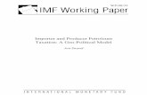 Importer and Producer Petroleum Taxation: A Geo … · Importer and Producer Petroleum Taxation: A Geo-Political Model Prepared by Jon Strand1 ... A. Quantitative Importer Targets