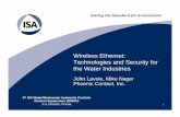 Wireless Ethernet: Technologies and Security for the …isawwsymposium.com/wp-content/uploads/2012/01/Lavoie_Wireless... · Wireless Ethernet: Technologies and Security for the Water