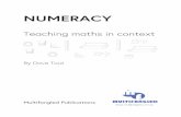 NUMERACY - Multifangledmultifangled.com.au/wp/wp-content/uploads/2017/12/Numeracy-in... · fundamental nature of school mathematics: its content (what should be taught), pedagogy