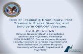 Risk of Traumatic Brain Injury, Post- Traumatic Stress ... · Risk of Traumatic Brain Injury, Post-Traumatic Stress Disorder, and Suicide in OEF/OIF Veterans Hal S. Wortzel, MD Director,