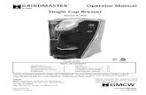 Operator Manual Single Cup Brewer - Home - …gmcw.com/wp-content/uploads/2016/06/RC400-Manual_BW-305-03.pdf · Single Cup Brewer Operator Manual Model RC400 GMCW 4003 Collins Lane,