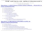 The Optics Of Spectroscopy - Molecules and Codenathan.instras.com/documentDB/paper-55.pdf · THE OPTICS OF SPECTROSCOPY A TUTORIAL By J.M. Lerner and A. Thevenon TABLE OF CONTENTS