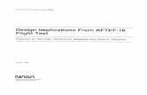 Design Implications from AFTI/F-16 Flight Test · Title: Design Implications from AFTI/F-16 Flight Test Author: Stephen D. Ishmael, Victoria A. Regenie, and Dale A. Mackall Subject: