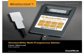TensionRite Belt Frequency Meter - Supplier & … User Manual by ContiTec… · programming of the meter is also able to report the belt tension in units of force (either newtons