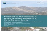 Investigating the Feasibility of · EVs - Electric Vehicles ... Composition of organic waste disposed in Santa Barbara County from 2015 to 2040. 27 ... Air pollution emissions factors