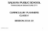 SALWAN PUBLIC SCHOOLspstronica.in/Curriculum Planners 18-19/PLANNER CLASS 5... · 2018-04-11 · Structured Discussion –Interdependence between plants, animals and human beings