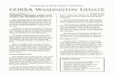 Consortium of Social Science Associations COSSA WASHINGTON ... · Consortium of Social Science Associations COSSA WASHINGTON UPDATE Volume X, Number 1 ... will be revived during the