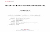 GRAPHIC PACKAGING HOLDING CO - … · MANAGEMENT S DISCUSSION AND ANALYSIS OF FI NANCIAL CONDITION AND RESULTS OF OPERATIONS 18 ... Graphic Packaging Holding Company ( GPHC and, toge