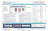 Windows 7 Cheat Sheet - Cuyahoga Community College · To Maximize an Open Window with Aero Snap: Click and drag the window's title bar to the top of the screen or, drag the bottom
