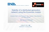Stability of a distributed generation network using the ...critis08.dia.uniroma3.it/pdf/CRITIS_08_3.pdf · Stability of a distributed generation network using the Kuramoto models