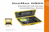 GeoMax GNSS - w3.leica-geosystems.com · The User Manual for the GNSS receiver is available from the Zenith10/20 CD and also from the GeoMax Partner Area. The Getac PS336 User Manual