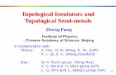 Topological Insulators and Topological Semi-metalsonline.itp.ucsb.edu/online/topomat11/fang/pdf/Fang_TopoMat11_KITP.pdf · 1 Topological Insulators and Topological Semi-metals Institute