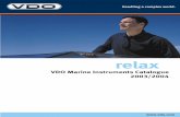 VDO Marine Instruments Catalogue 2003/2004 - NSI …nsifleet.com/pdf/Marinecatalogue_2001-2004.pdf · Handling a complex world.  relax VDO Marine Instruments Catalogue 2003/2004