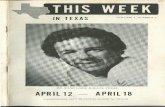 APRIL 12 - APRIL 18 - gcam.orggcam.org/data/papers/This Week In Texas/1975/75-041275.pdf · in texas volume 1, number 2 mr. rand carr, dallas, texas april 12 - april 18 complimentary